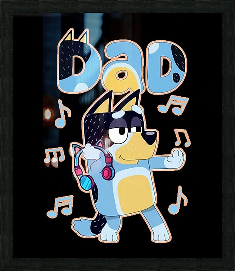 Bluey 47 Picture Frame print