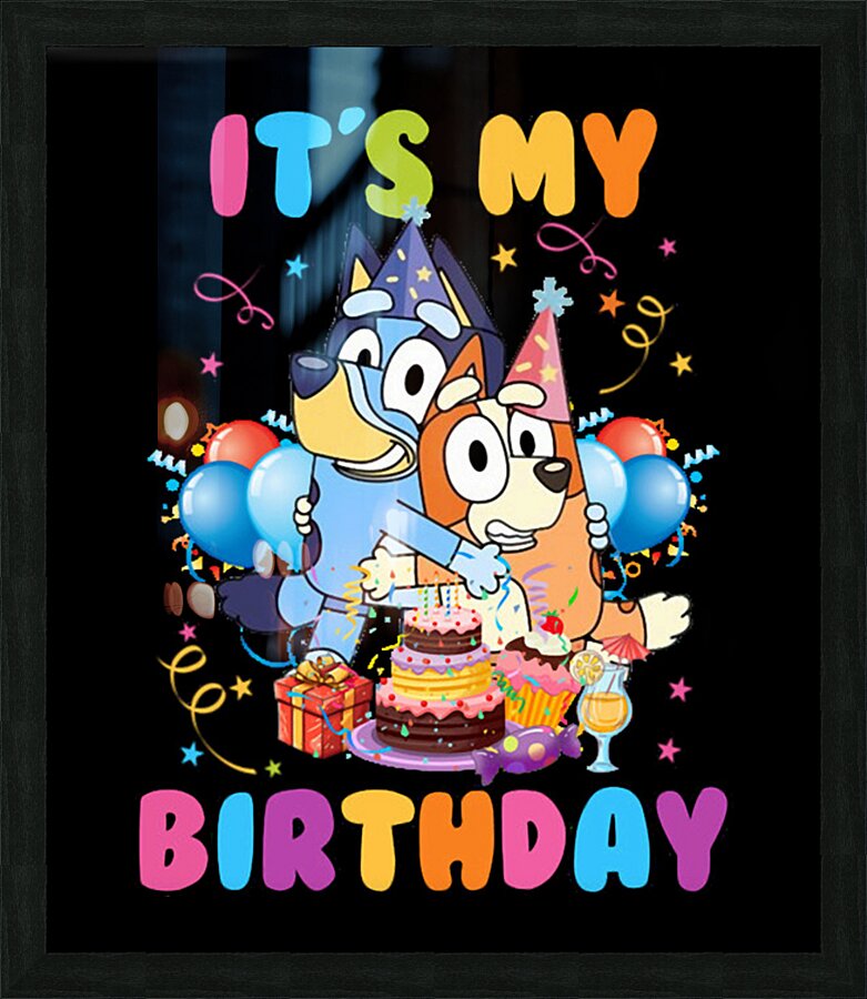 Bluey 48 Picture Frame print