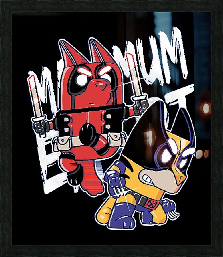 Bluey 50 Picture Frame print
