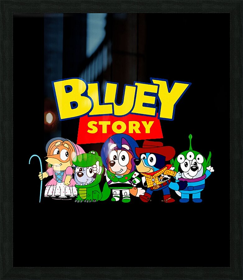 Bluey 52 Picture Frame print