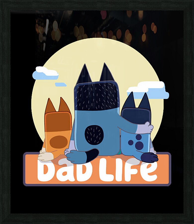 Bluey 54 Picture Frame print