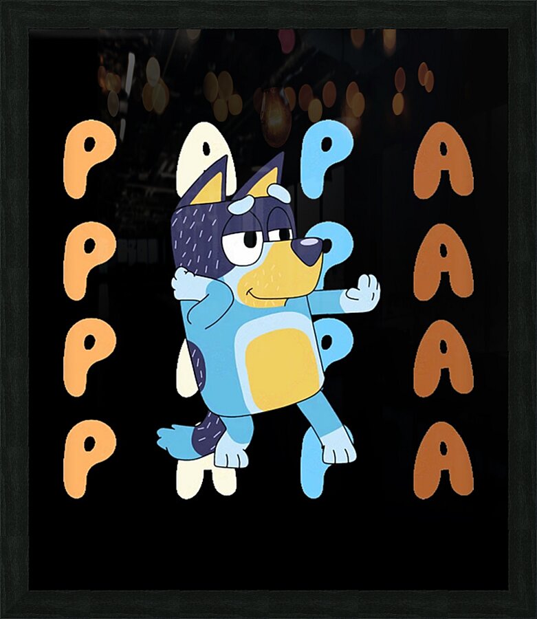 Bluey 55 Picture Frame print