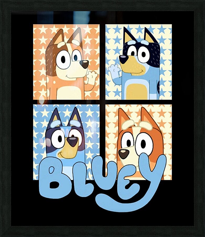 Bluey 66 Picture Frame print