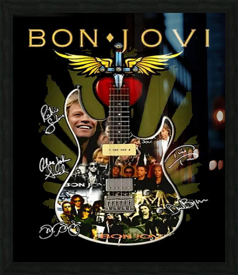 Bon Jovi 19 Picture Frame print