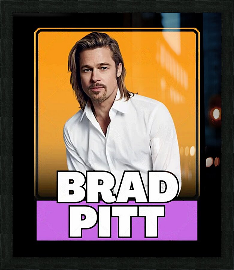 Brad Pitt 4 Picture Frame print