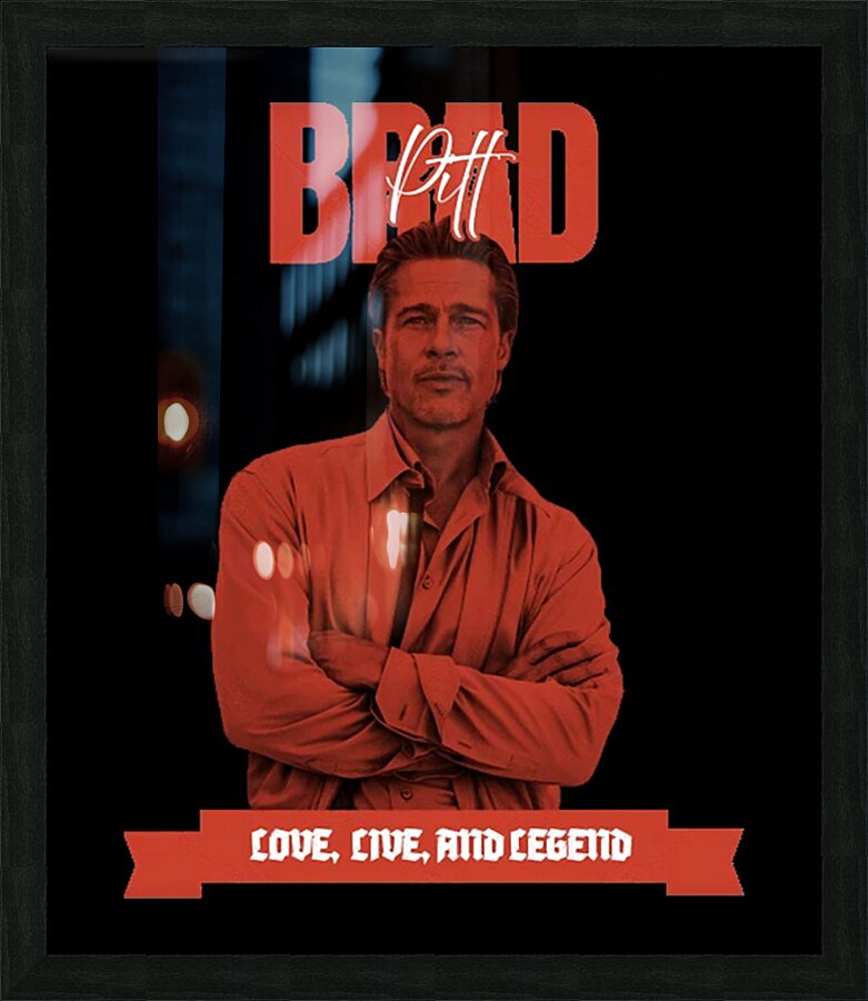 Brad Pitt 5 Picture Frame print