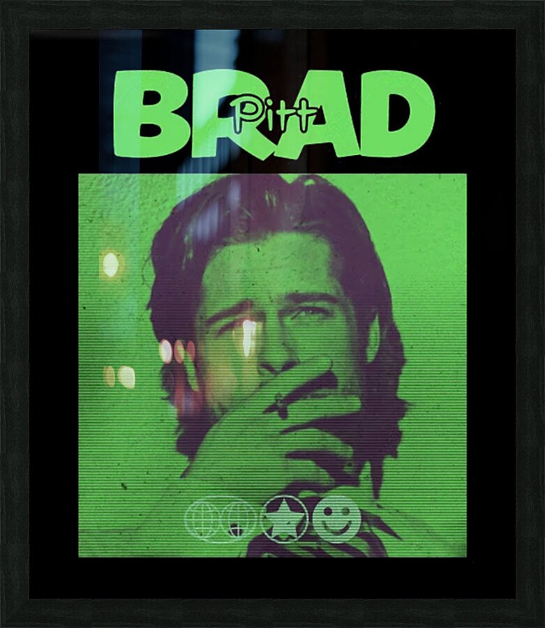 Brad Pitt 7 Picture Frame print