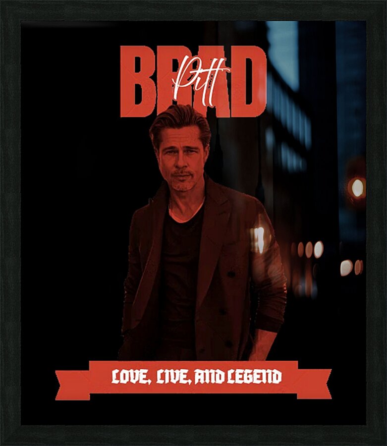 Brad Pitt 8 Picture Frame print
