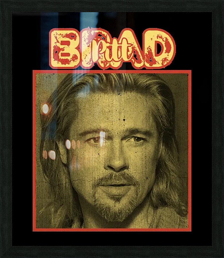 Brad Pitt 9 Picture Frame print