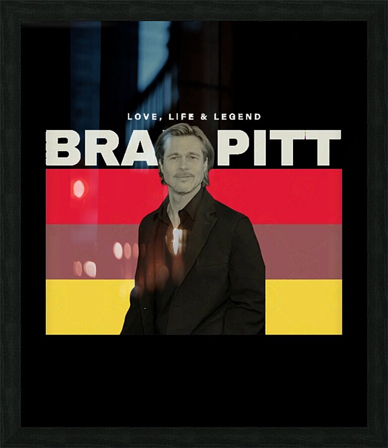 Brad Pitt 10 Picture Frame print