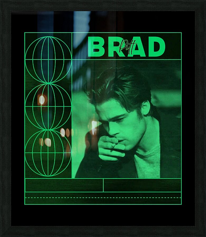Brad Pitt 14 Picture Frame print