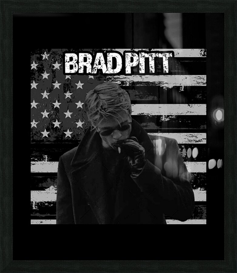 Brad Pitt 21 Picture Frame print