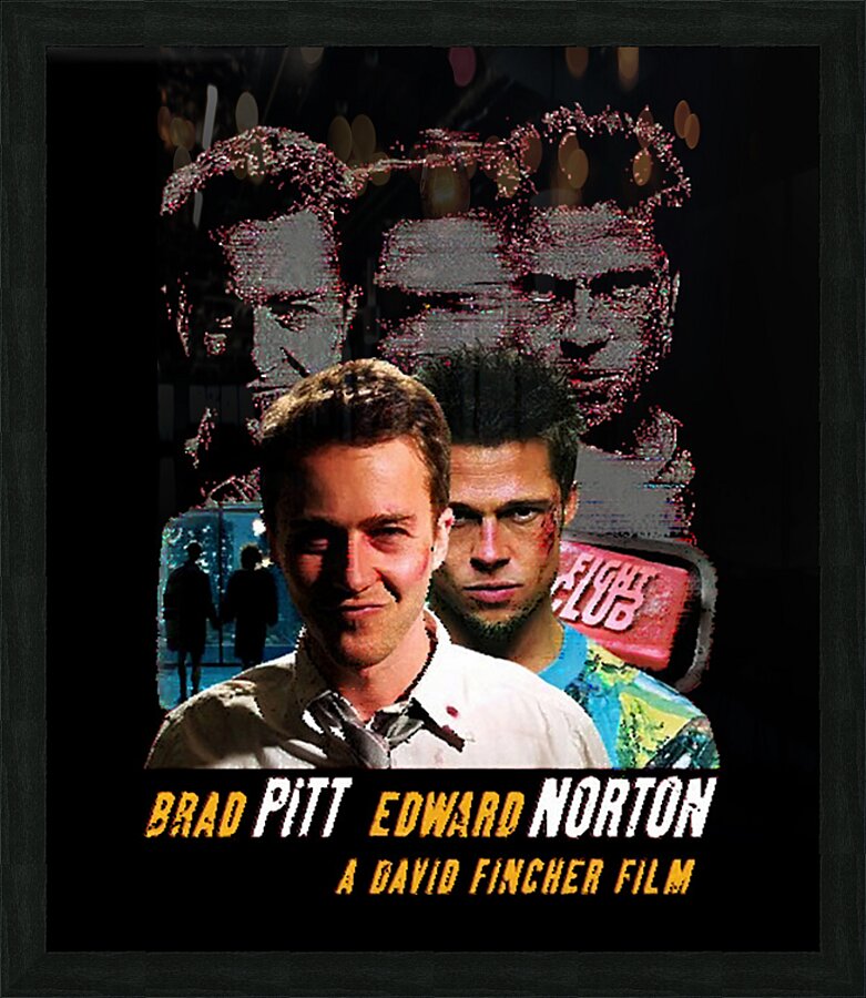 Brad Pitt 22 Picture Frame print