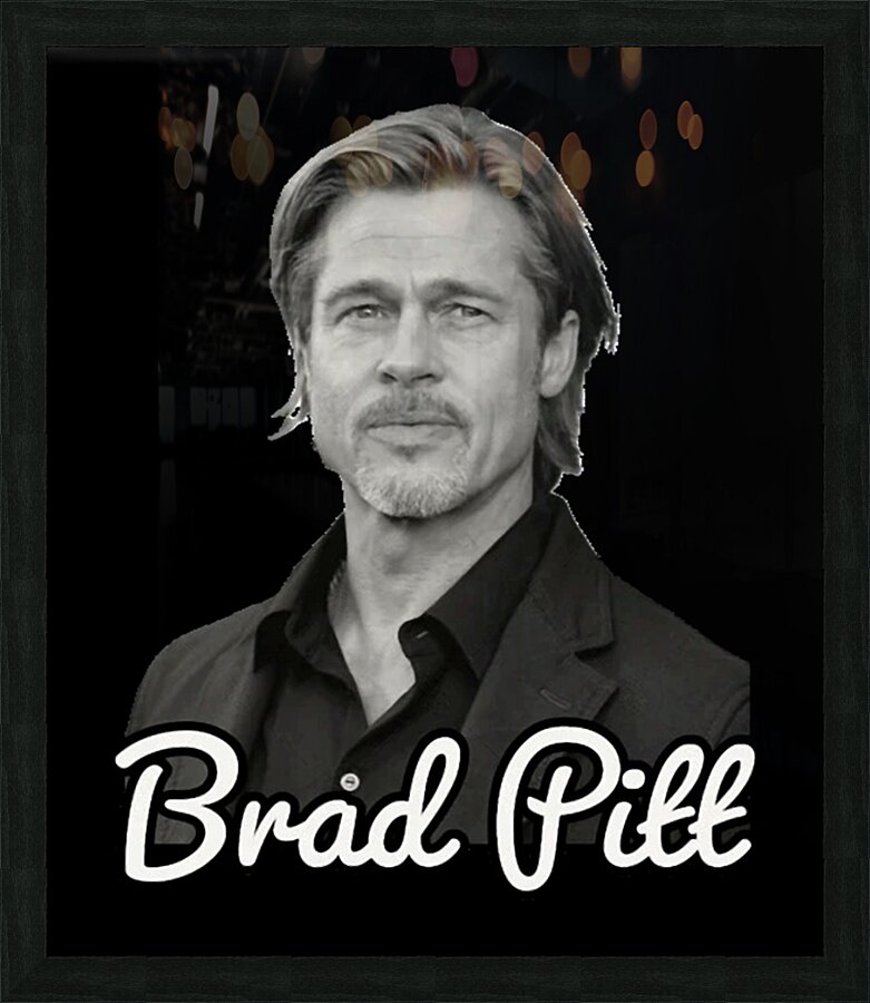 Brad Pitt 24 Picture Frame print