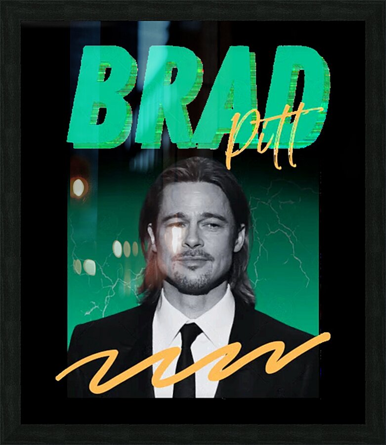 Brad Pitt 29 Picture Frame print