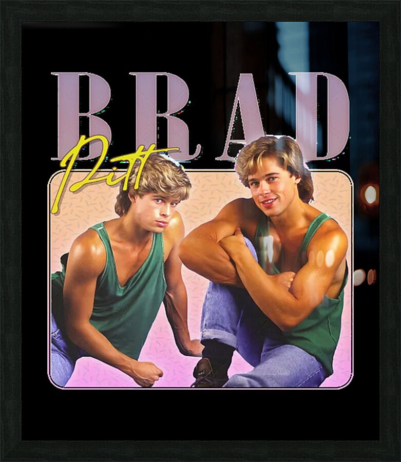Brad Pitt 37 Picture Frame print