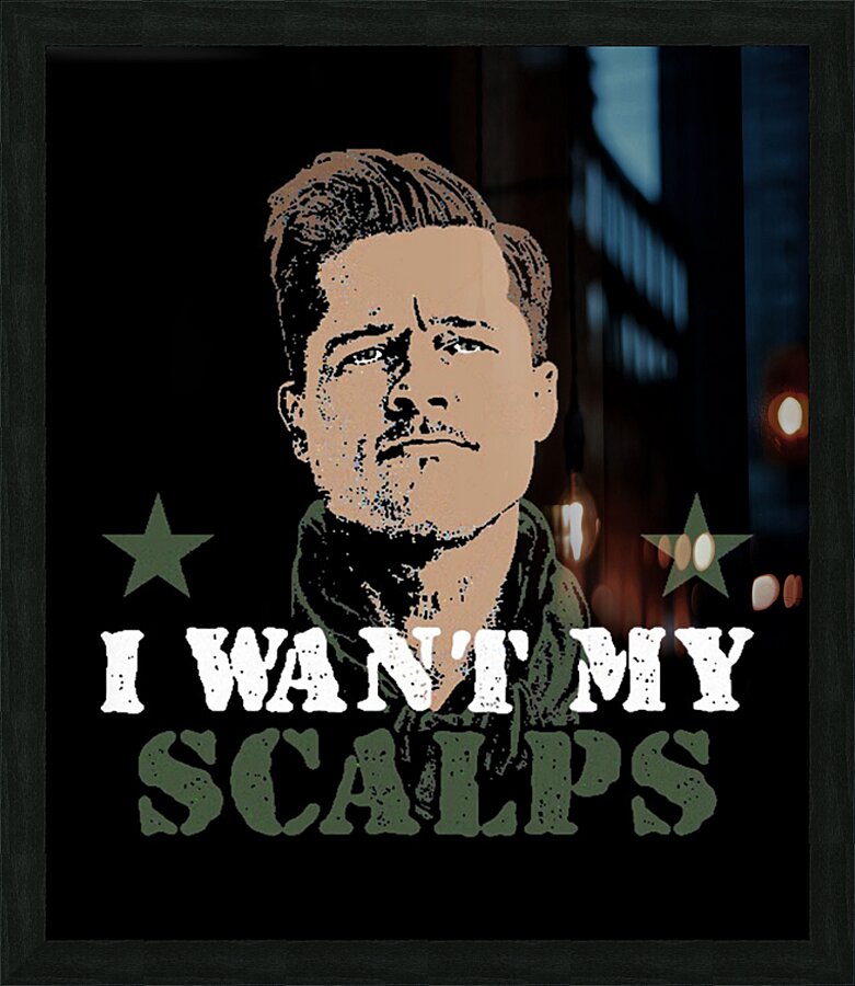 Brad Pitt 39 Picture Frame print