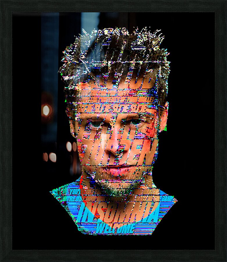Brad Pitt 44 Picture Frame print