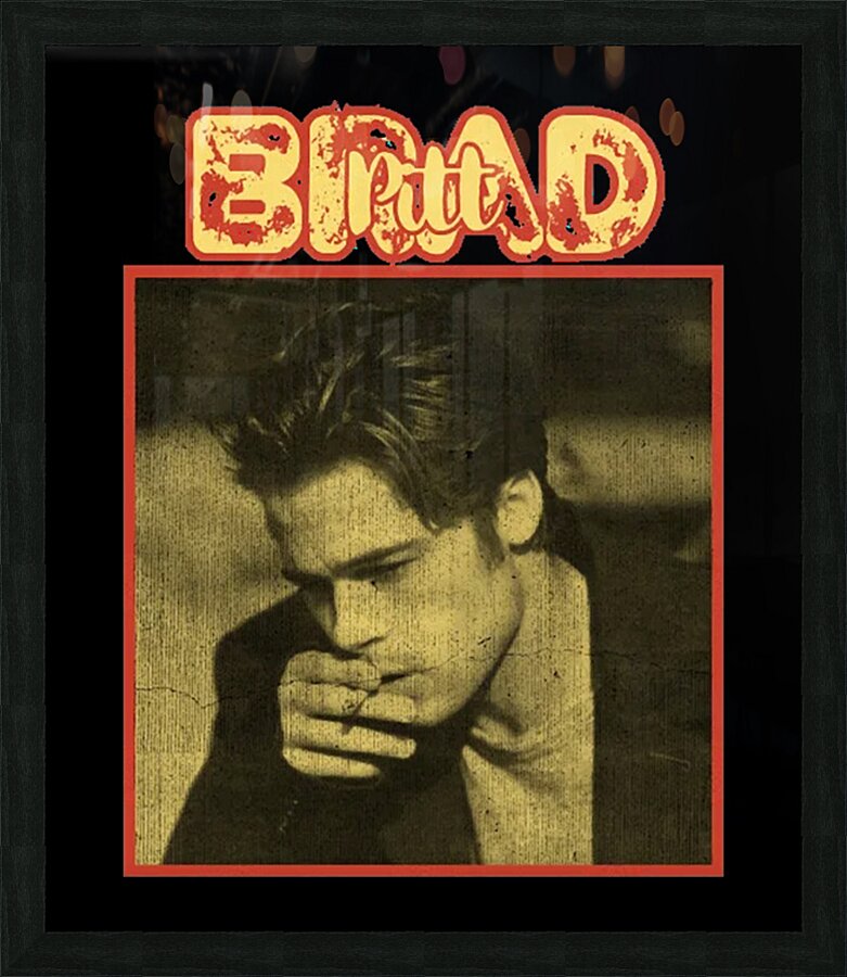 Brad Pitt 49 Picture Frame print