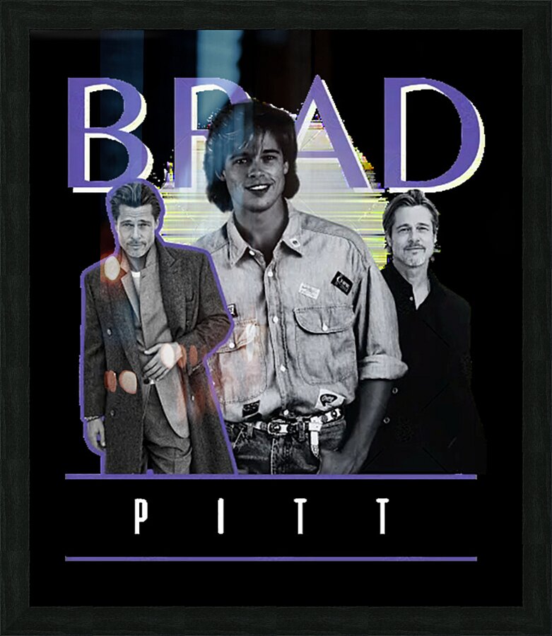 Brad Pitt 50 Picture Frame print