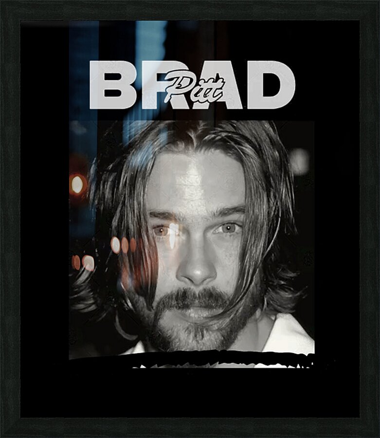 Brad Pitt 51 Picture Frame print