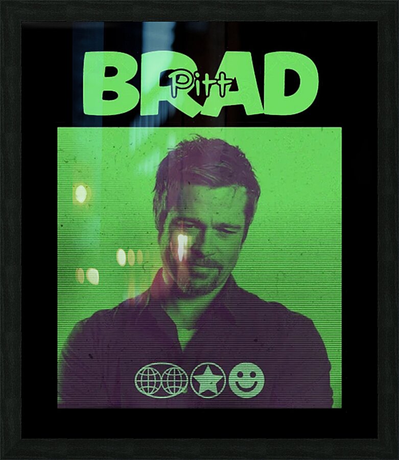 Brad Pitt 62 Picture Frame print