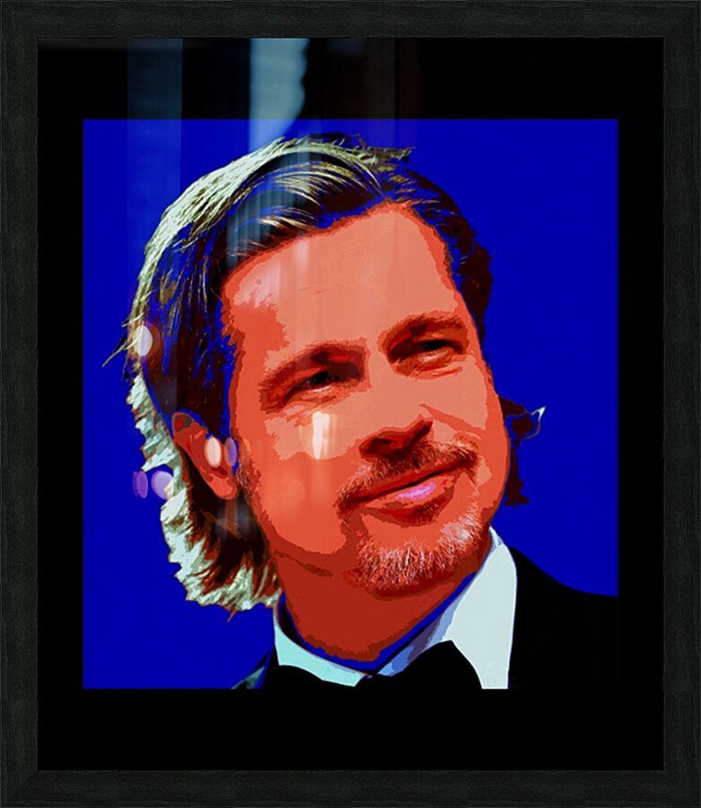 Brad Pitt 65 Picture Frame print