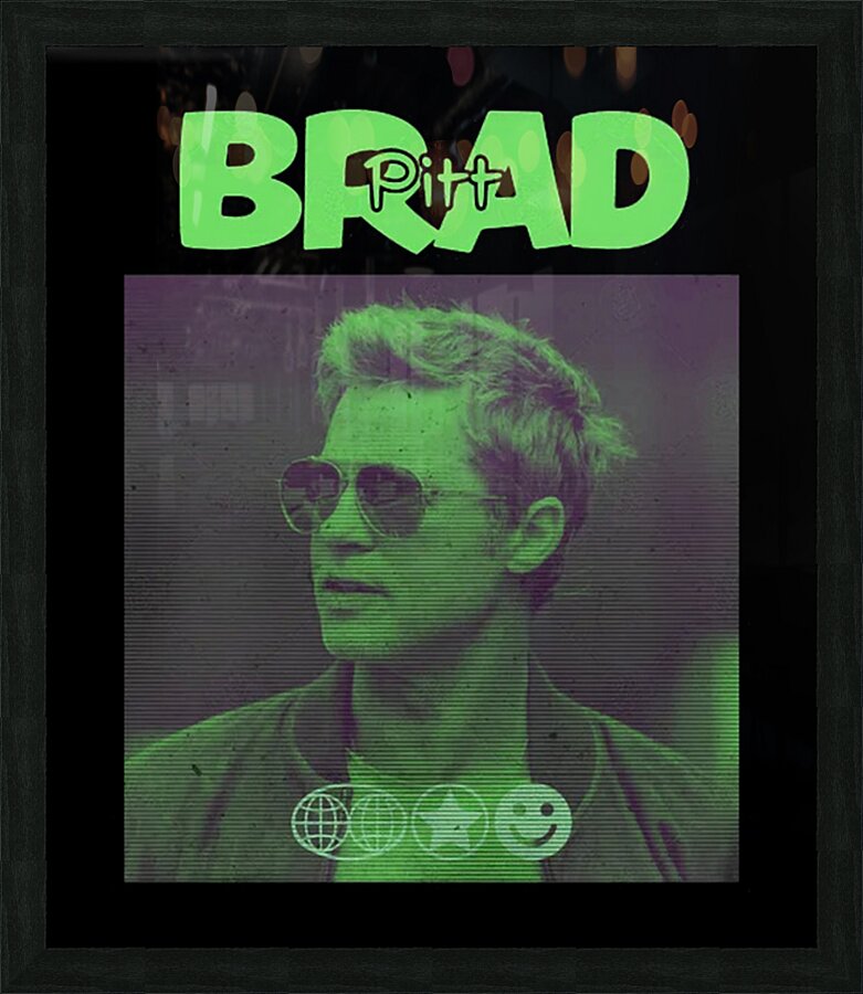 Brad Pitt 67 Picture Frame print