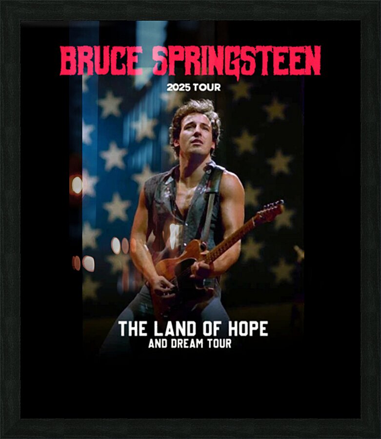 Bruce Springsteen 8 Picture Frame print