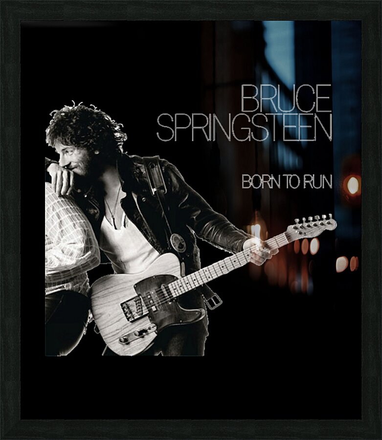 Bruce Springsteen 17 Picture Frame print