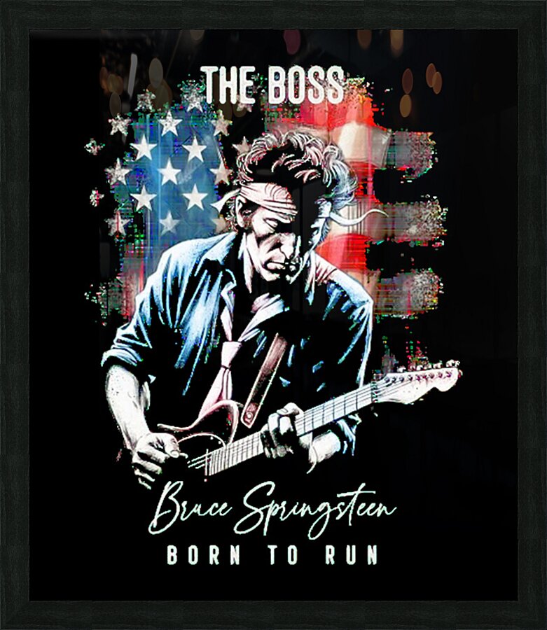 Bruce Springsteen 18 Picture Frame print