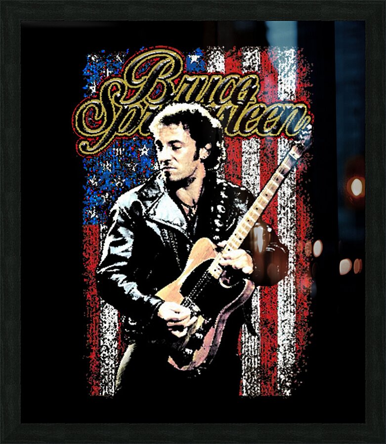 Bruce Springsteen 21 Picture Frame print