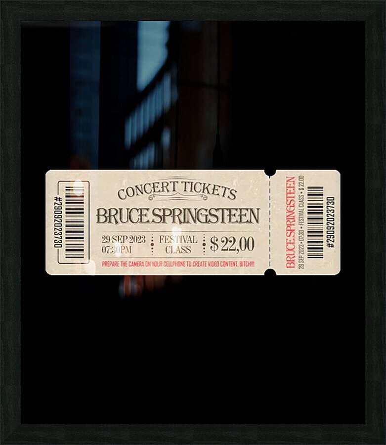 Bruce Springsteen 25 Picture Frame print