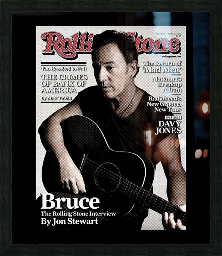Bruce Springsteen 32 Picture Frame print