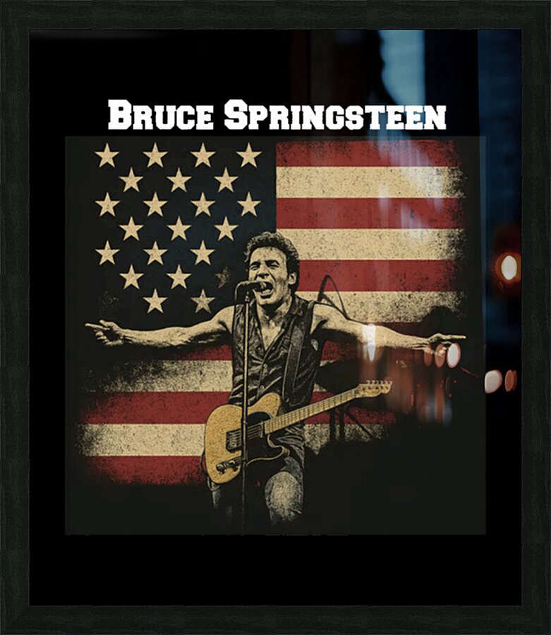 Bruce Springsteen 21 Picture Frame print
