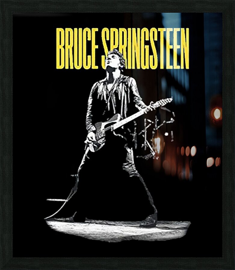 Bruce Springsteen 24 Picture Frame print
