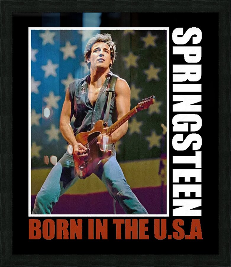 Bruce Springsteen 31 Picture Frame print