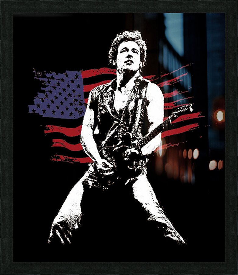 Bruce Springsteen 40 Picture Frame print