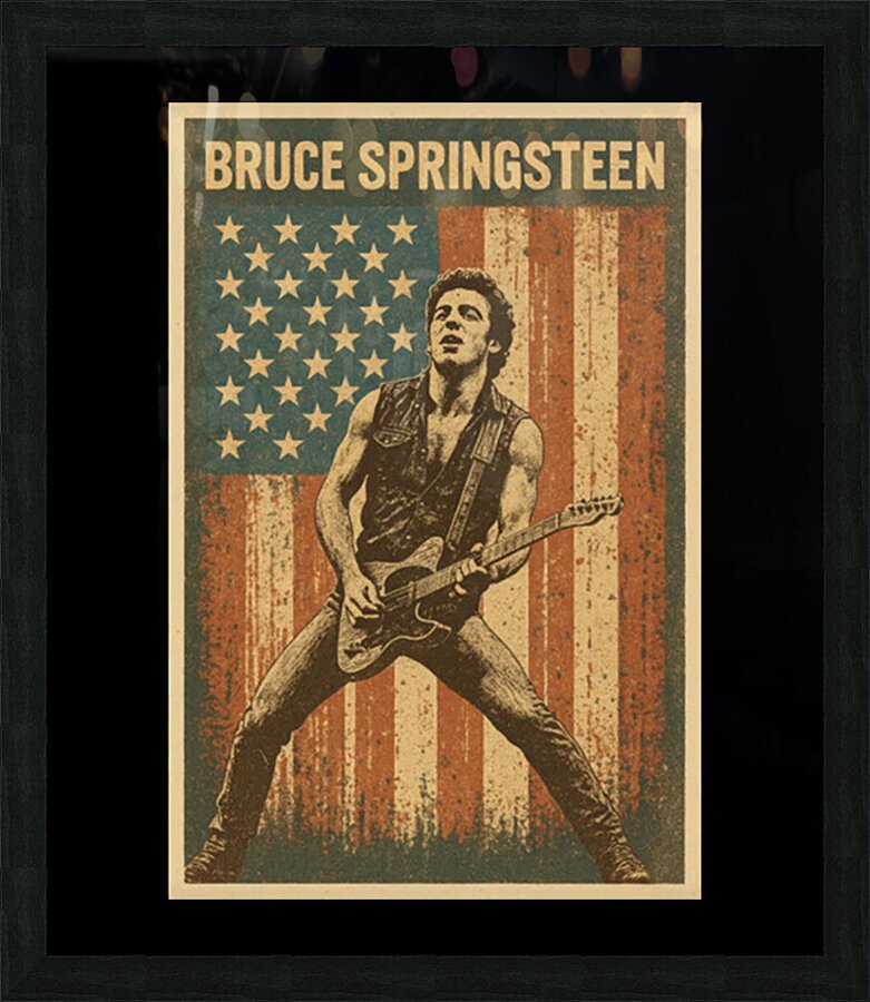 Bruce Springsteen 49 Picture Frame print