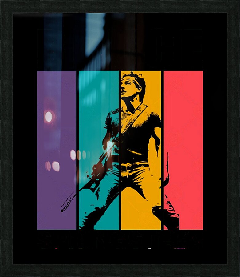 Bruce Springsteen 52 Picture Frame print