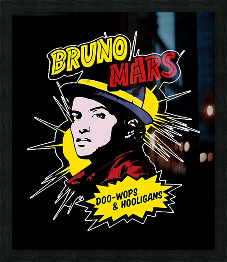 Bruno Mars 3 Picture Frame print
