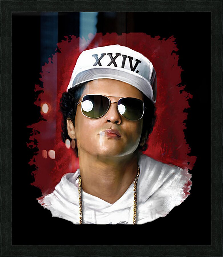 Bruno Mars 7 Picture Frame print