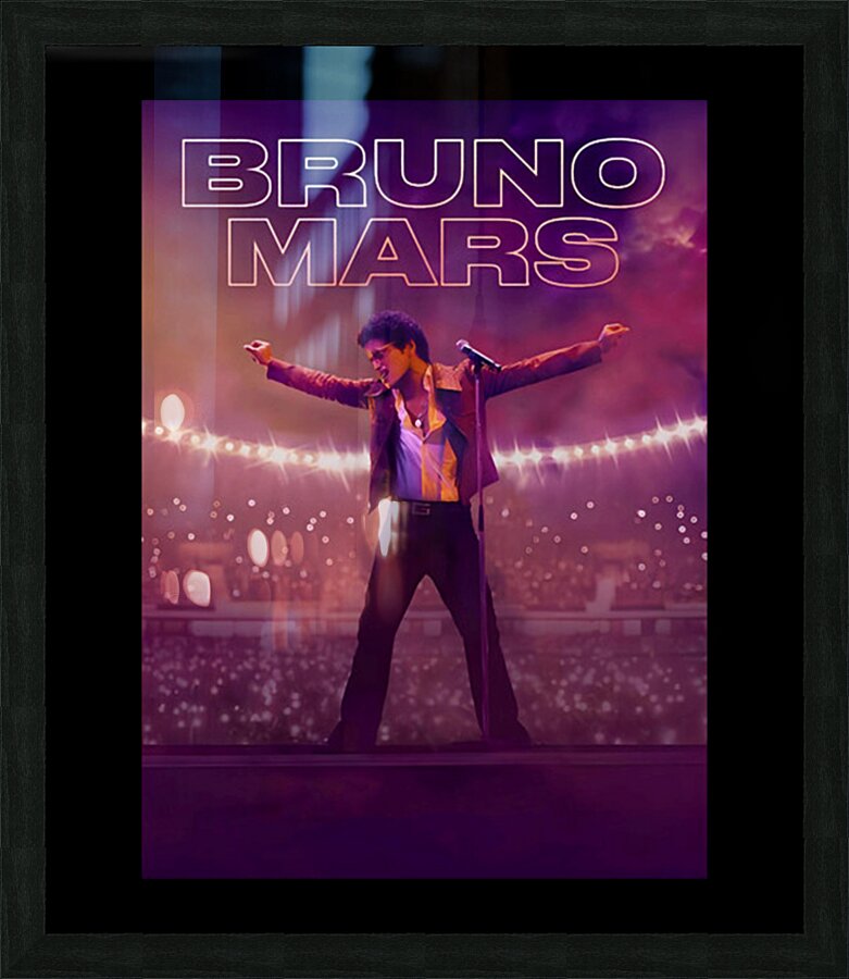 Bruno Mars 9 Picture Frame print