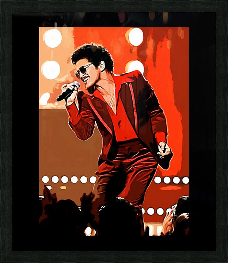 Bruno Mars 10 Picture Frame print