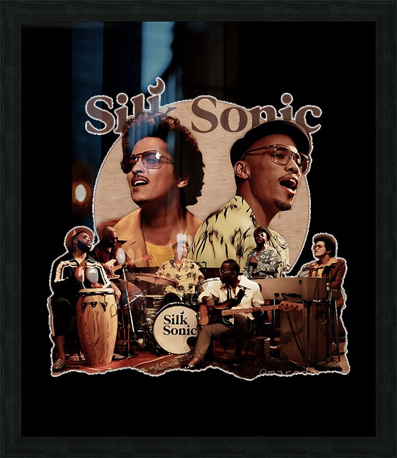 Bruno Mars 11 Picture Frame print
