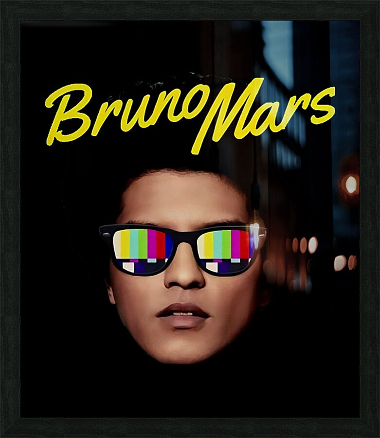 Bruno Mars 13 Picture Frame print