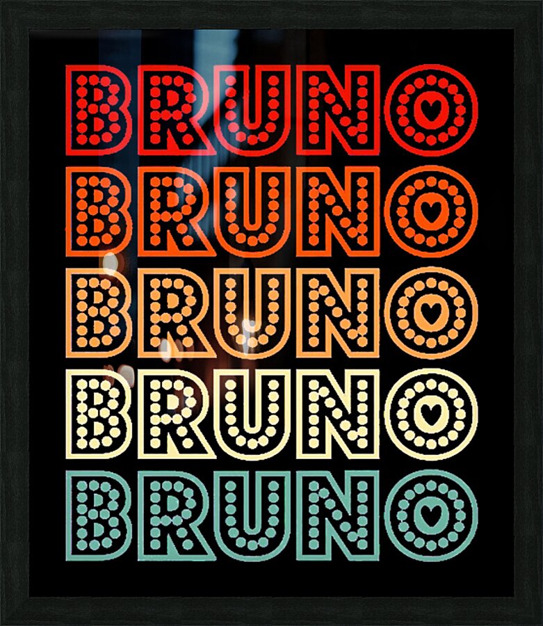 Bruno Mars 17 Picture Frame print