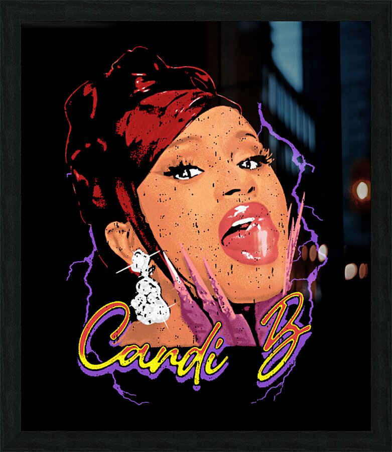 Cardi B 5 Picture Frame print