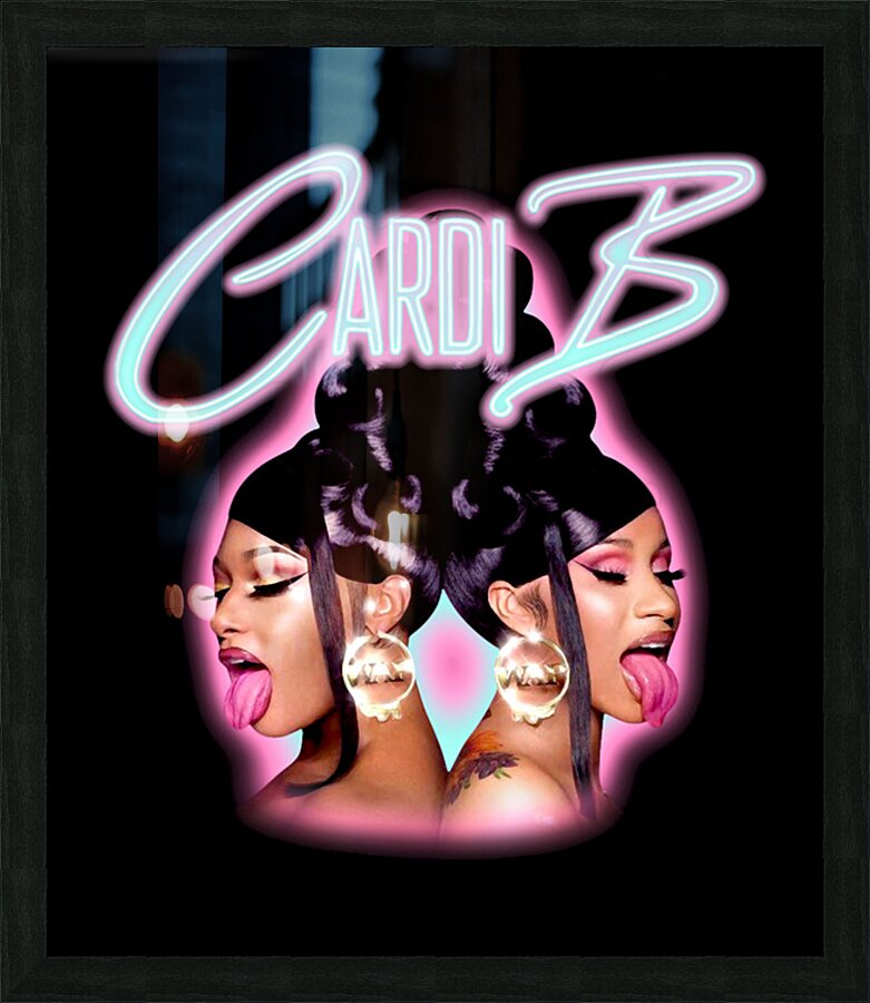 Cardi B 7 Picture Frame print