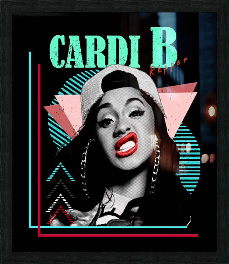 Cardi B 13 Picture Frame print